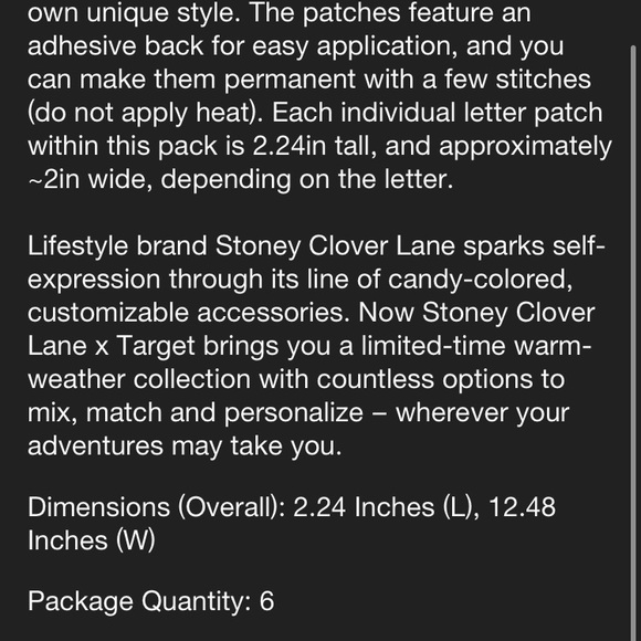 🎉ONE LEFT!!🎉 Stoney Clover Lane x Target TRAVEL Patch - Picture 4 of 4